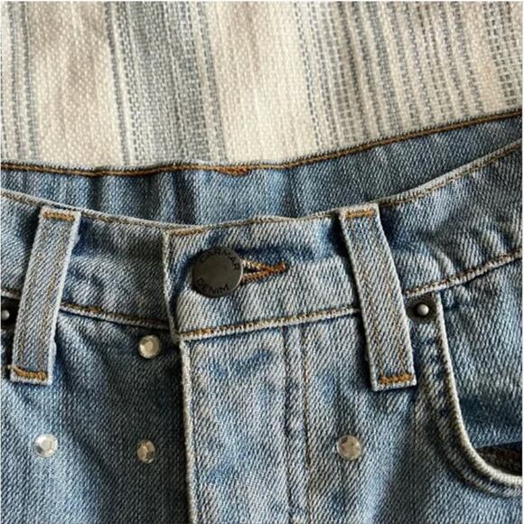 LF Carmar Tatiana Rhinestone Denim Shorts - Picture 6 of 11